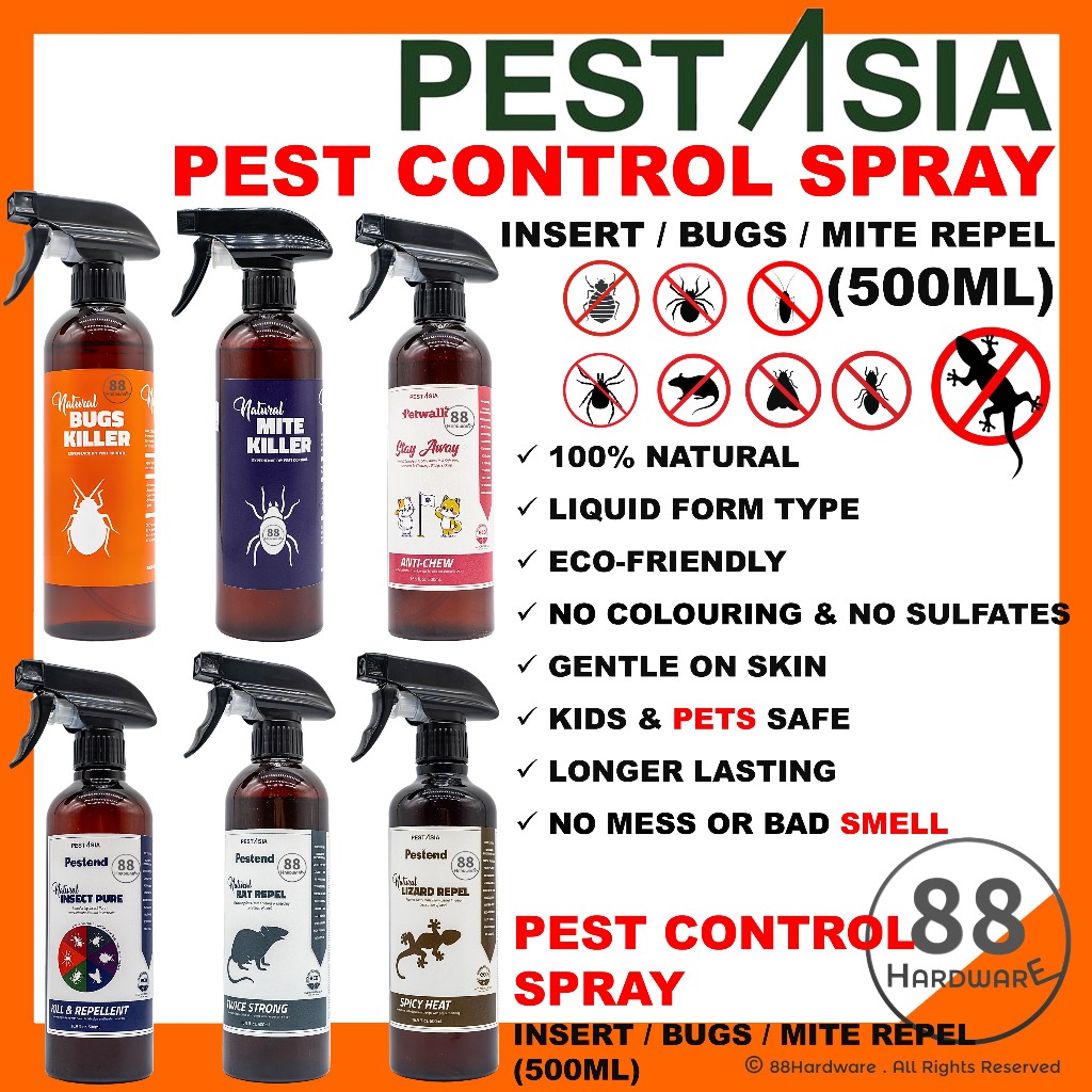 PEST ASIA END NATURAL SPRAY ANT BEDBUGS MITE RAT LIZARD REPELLENT ...