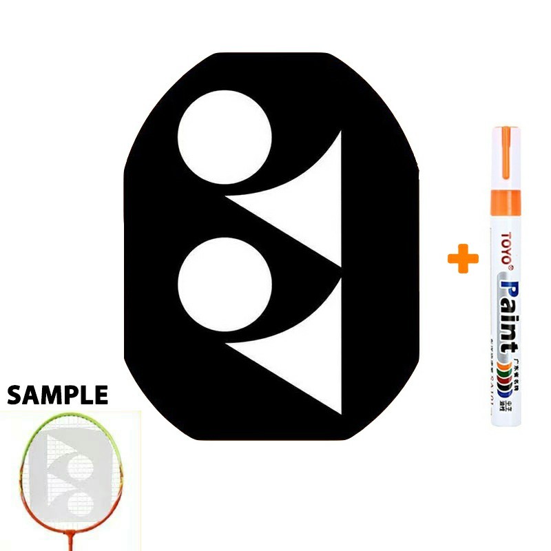 Badminton Racket YONEX LOGO Card Tennis Mark Stencil Board String Logo ...