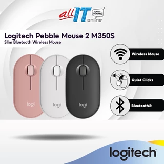 Logitech Pebble Mouse 2 M350s Slim Bluetooth Wireless Mouse | Lightweight | Portable | Quiet Clicks