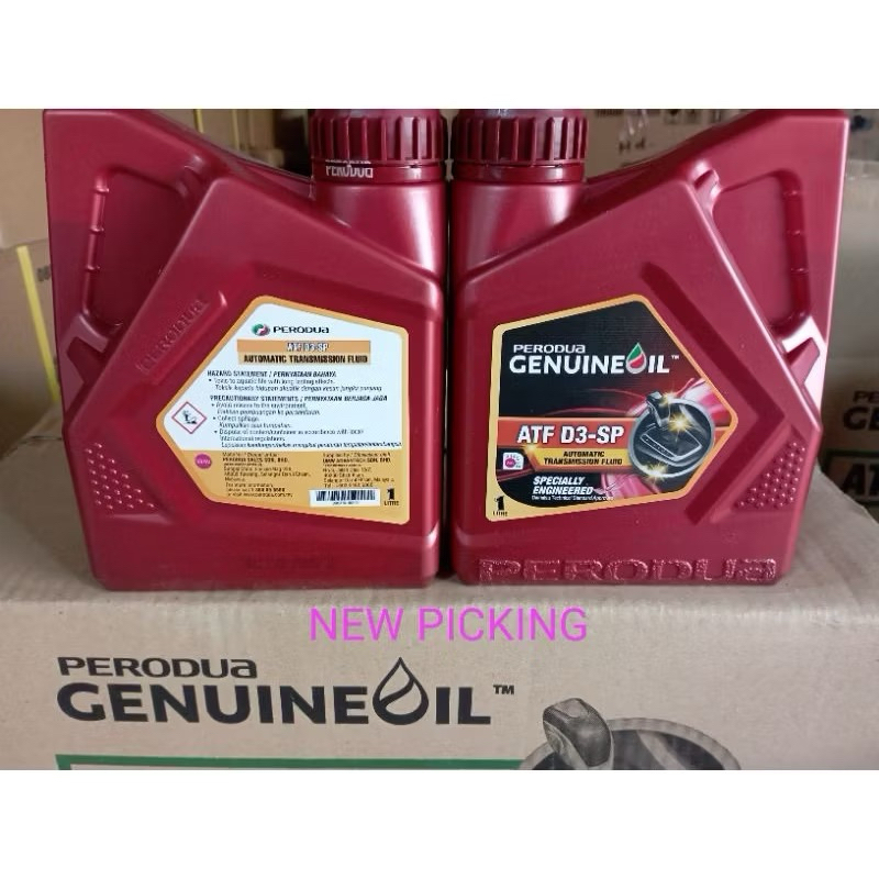 Perodua ATF SP-3/SP3 Gear Oil 1L (Last Up to 40,000km) Axia Bezza Myvi ...