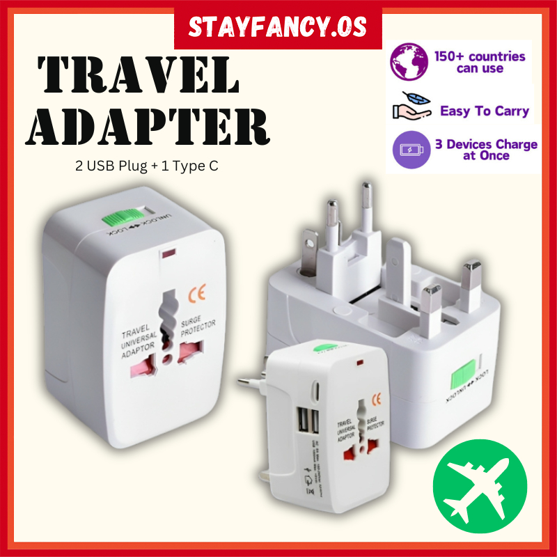 S.F All-in-one Worldwide Universal International Adapter Type C Plug ...
