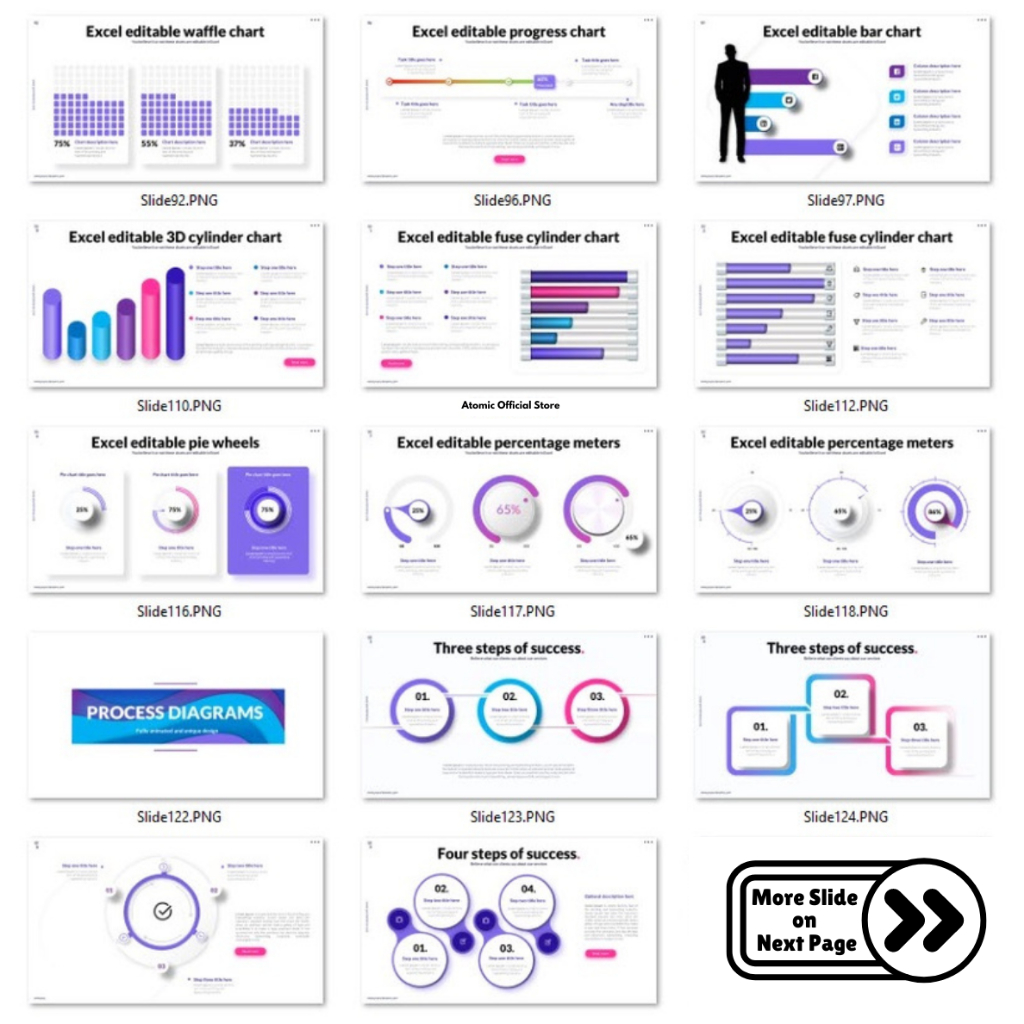 🔥INSTANT🔥 600+ Animated Multipurpose KPI Data Chart Infographic ...