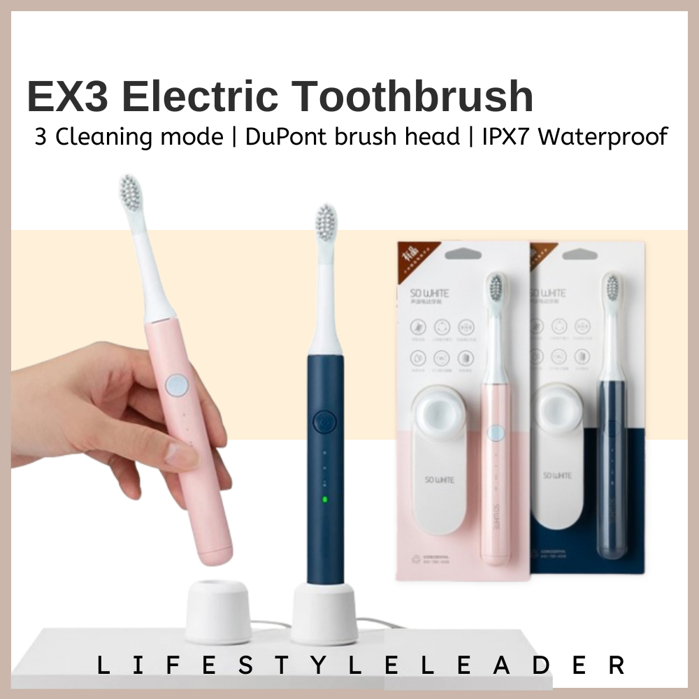 Soocas EX3 Sonic Electric Toothbrush 3 Clean Mode IPX7 Waterproof ...