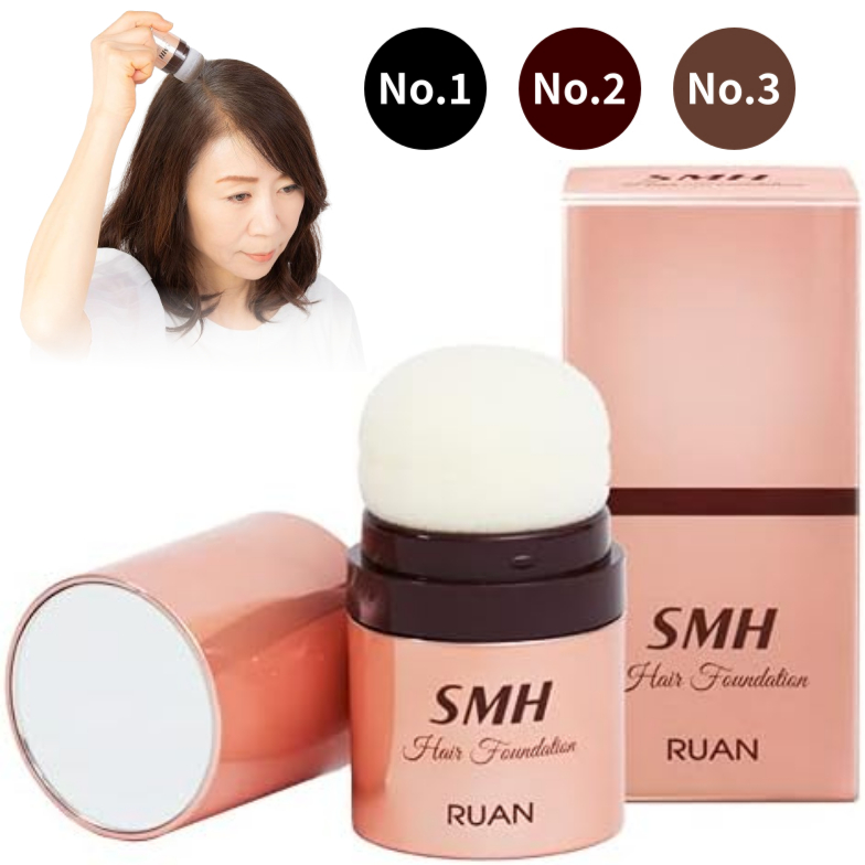 RUAN SMH Hair Foundation No.3 12g×2 Super Million Hair Smh Hair Foundation 12G No.3 Light Brown_