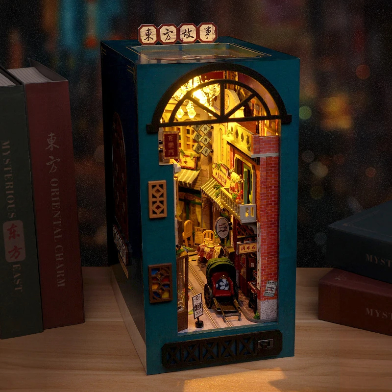 Booknook Oriental Stories TC37 with Light 3D Wooden Puzzle Book Nook ...