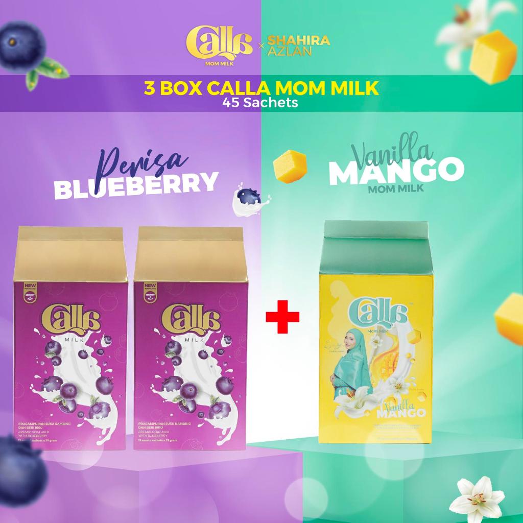CALLA MOM MILK COMBO 3 BOX | Less sweet 3 Box 15 Sachets x 25 Gram Susu ...