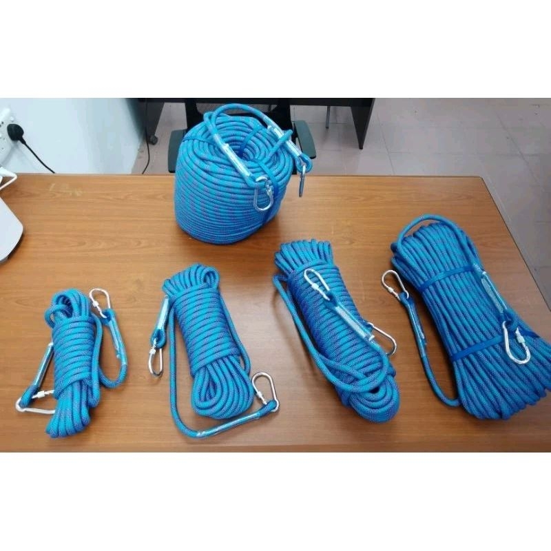 Tali Statik 12mm Panjat Tebing| Static Rope| Abseiling/Rescue/Hiking ...