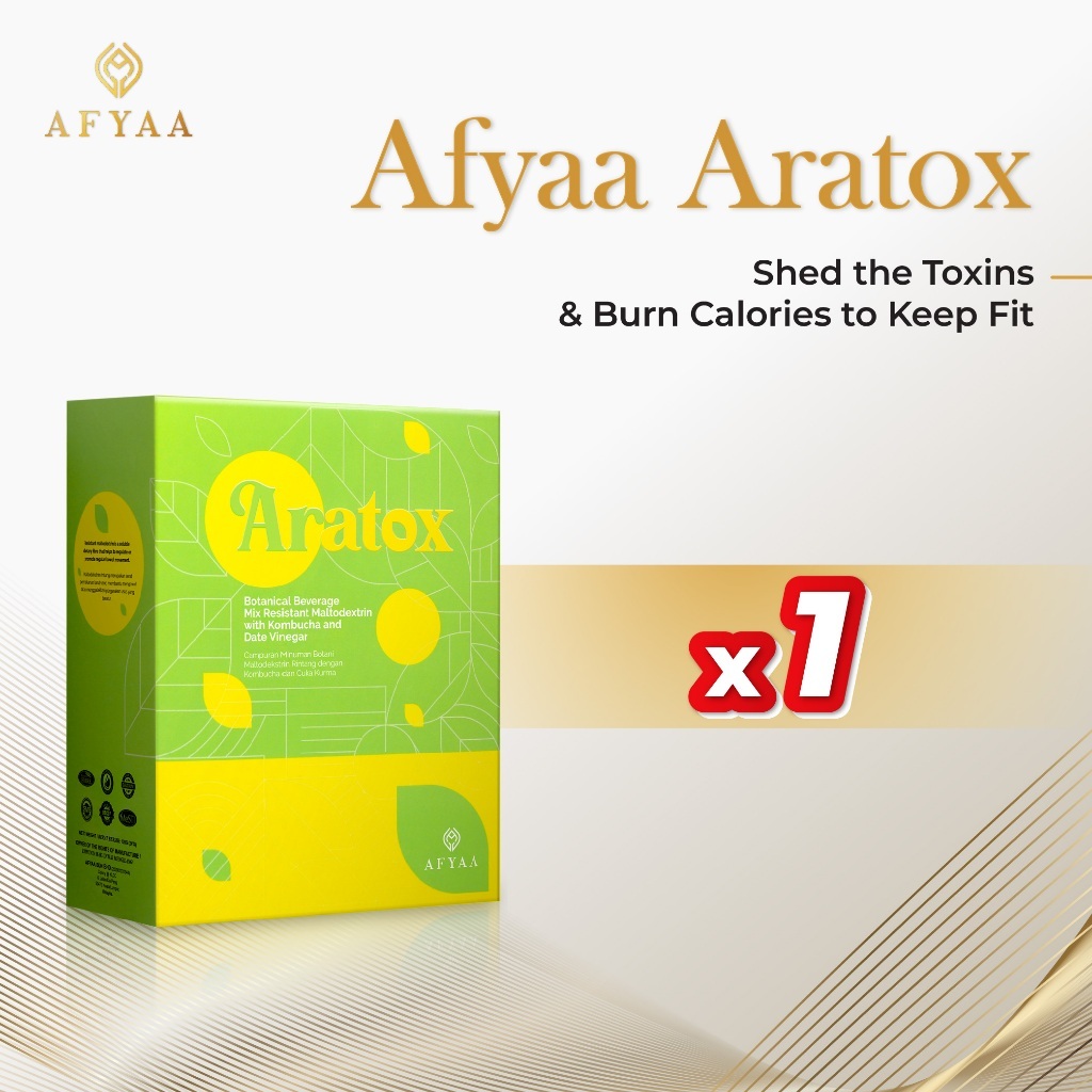 Afyaa Aratox with Kombucha Powder, Fibersol2 (24sachets/box) Increase