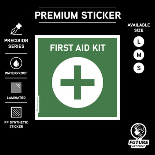 First Aid Kit. Medic Emergency. Premium Sticker Sign Notice Signage ...