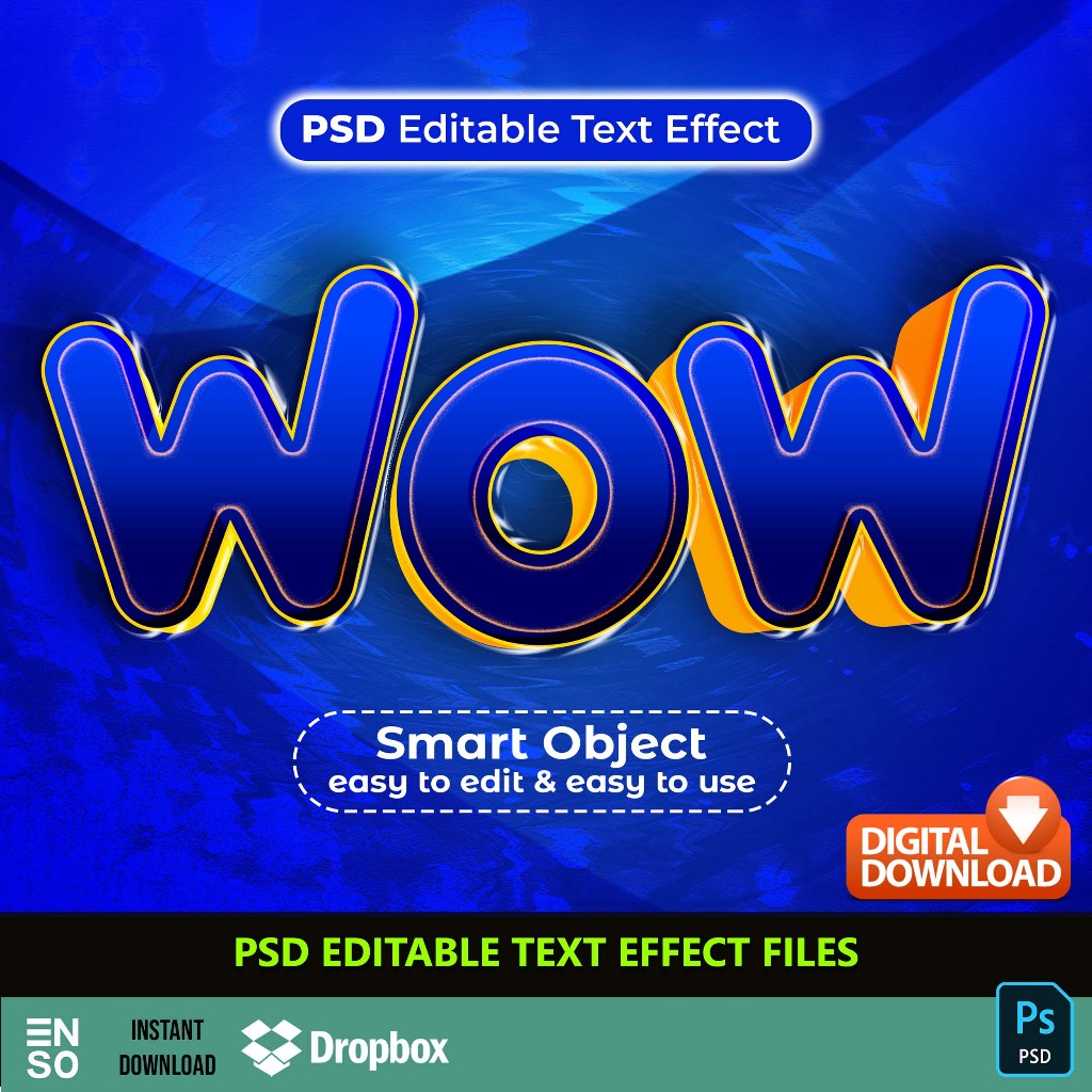PSD Text Effect Stylish Text | Editable Text Logo | Creative Colorful ...