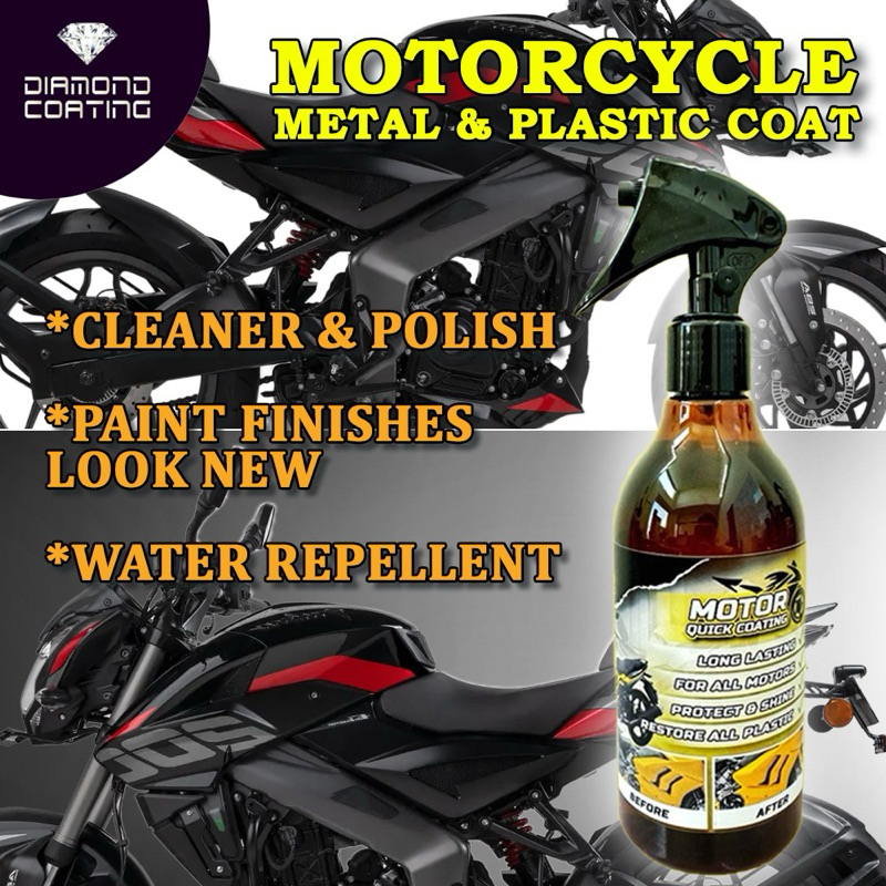 Diamond Coating【MOTOR QUICK COATING】Coverset Motorcycle Shine & Clean ...