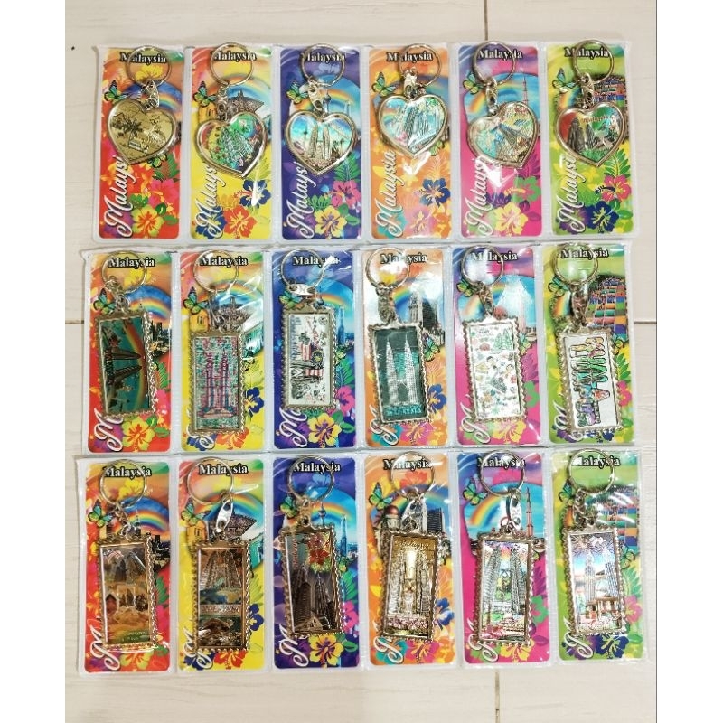 Offer Malaysia Souvenir Keychain 6 in 1Keychain set /Gantungan Kunci ...