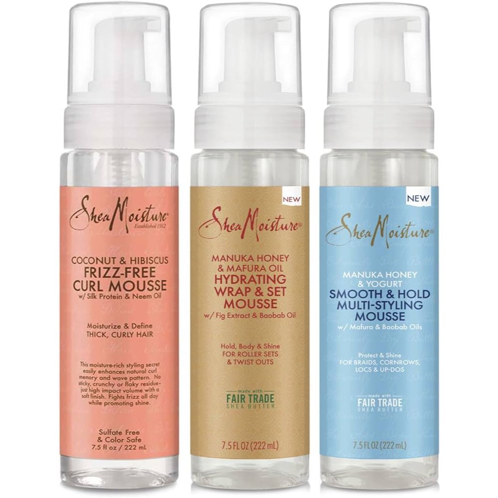 SheaMoisture FrizzFree Curl Coconut & Hibiscus / Wig & Weave Frizz Control Mousse Shopee Malaysia