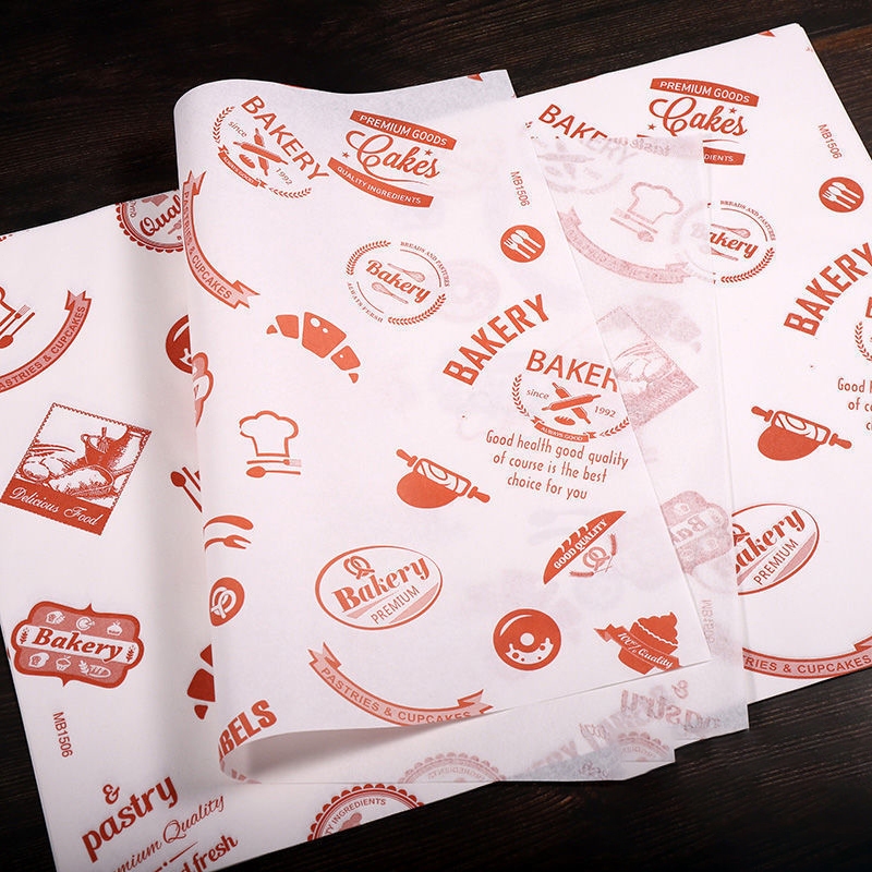 50Pcs Sandwich Wrapper Paper/Wax Paper 38 x 28cm Parchment Paper Toast ...