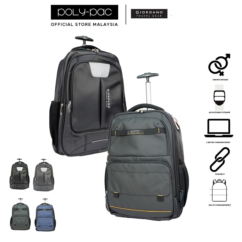 Giordano By Poly Pac 21 Trolley Backpack Cabin Business Travel Luggage 2 Wheels GN9253R GN2459R Shopee Malaysia