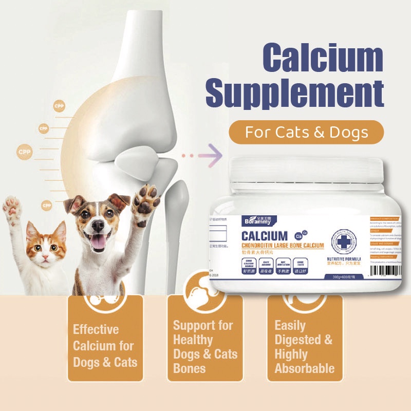 Calcium Supplement for Cats & Dogs, ExtraStrength Joint Support with