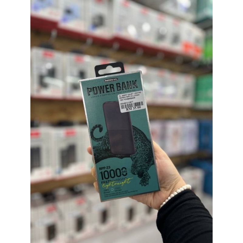 REMAX RPP-23 LANGO II 10000MAH POWERBANK (BLACK) | Shopee Malaysia