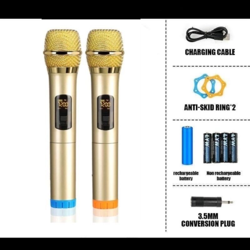 Chi UHF Microphone Wireless Noise-free High-fidelity Sound Quality ...