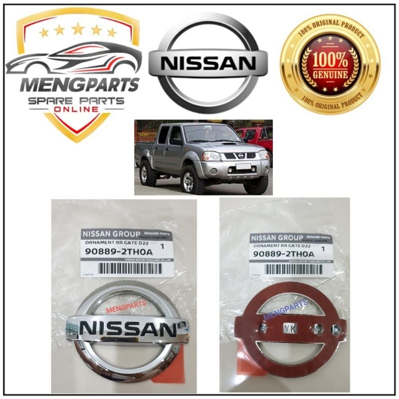 Original Nissan Frontier D22 Rear Tailgate Emblem Logo Nissan Belakang Bonnet 90889 2th0a 7087