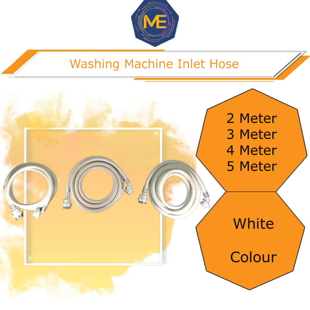 (1pc) Washing Machine Inlet Hose 2 Meter / 4 Meter / 5 Meter ( White ...