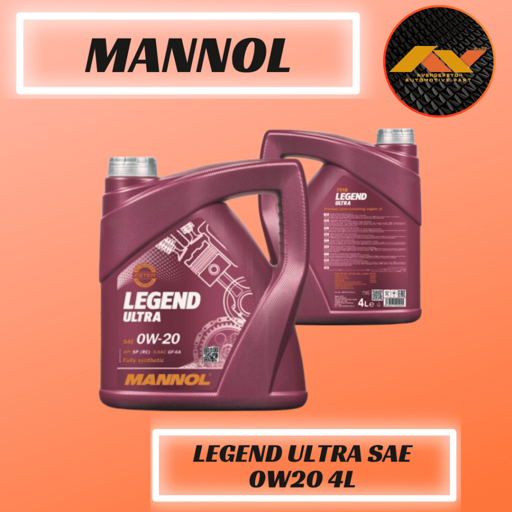 Original MANNOL Legend Ultra 0W-20 7918 Fully Synthetic 0W-20 4 LITER ...
