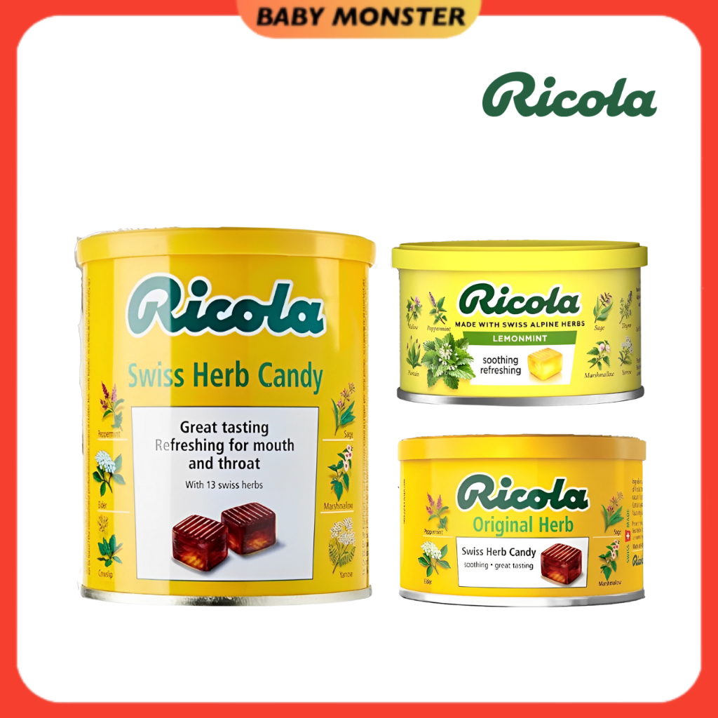 🔥HARGA BORONG🔥 BMS Ricola Swiss Herb Candy Original Soothing Throat ...