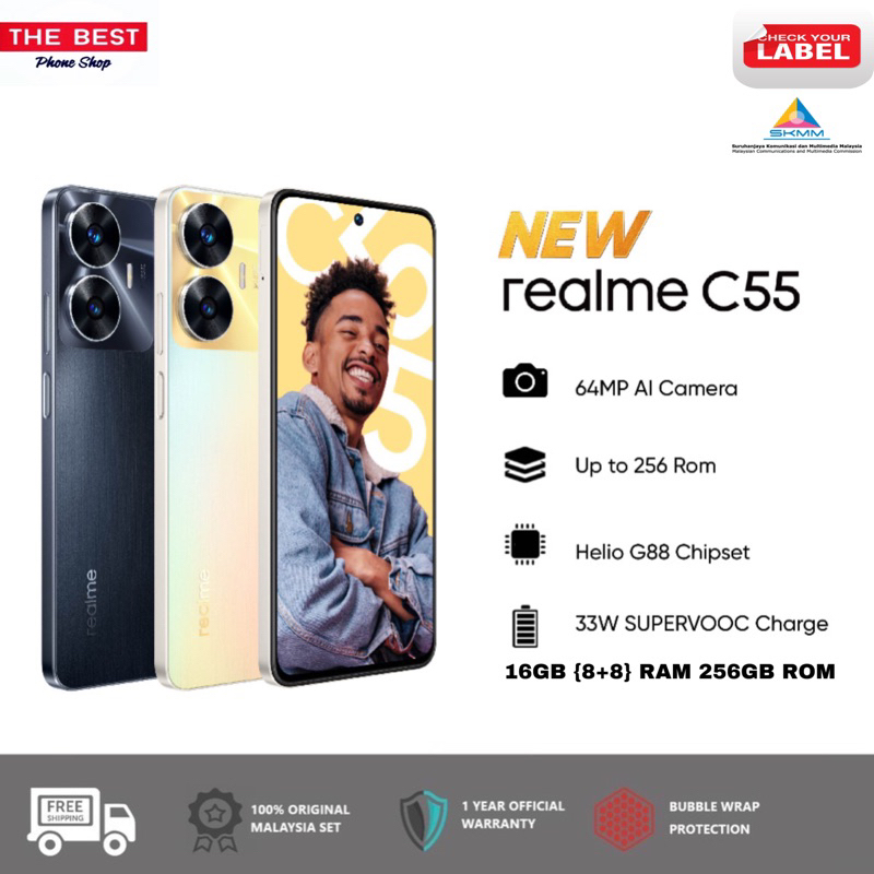 Check out realme C55 (8+8GB RAM, 256GB ROM) Get it on Shopee now! GET