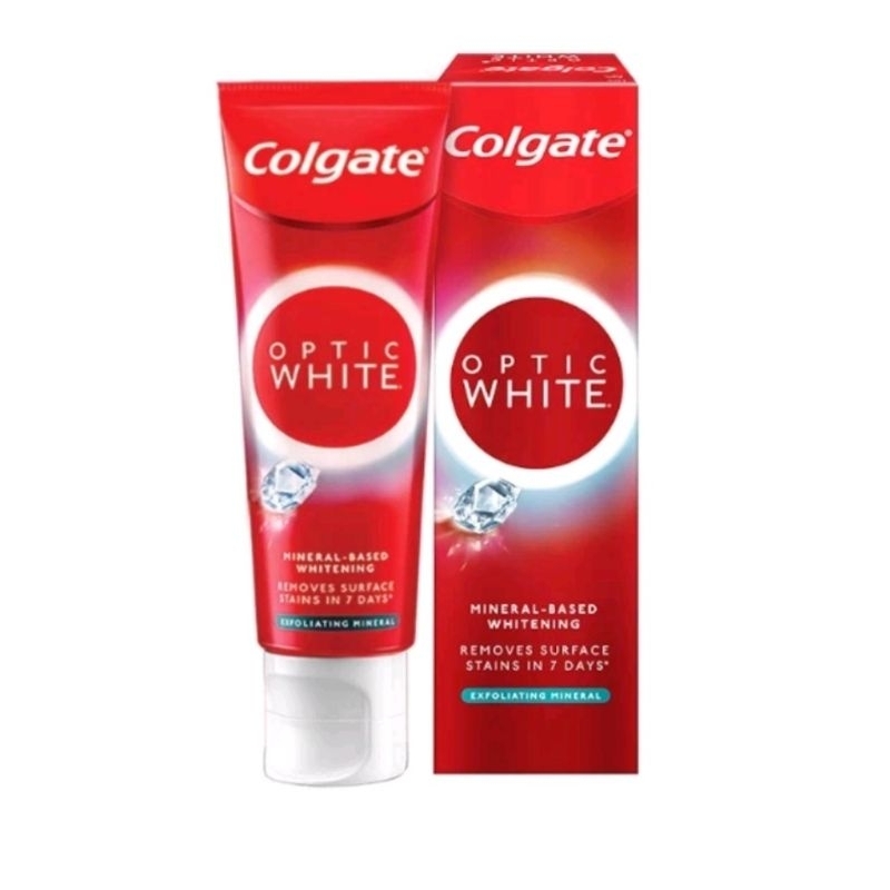 Colgate Optic White Mineral-based Whitening Toothpaste 100g | Shopee ...