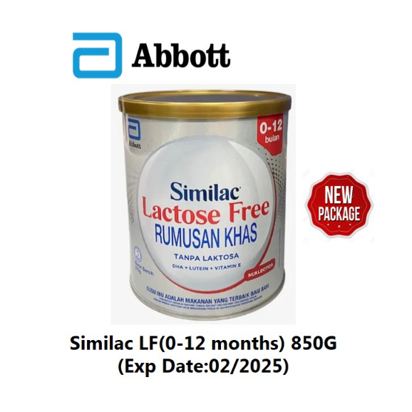 Similac Lactose Free(012 months) 850G(Exp Date02/2025 Shopee Malaysia