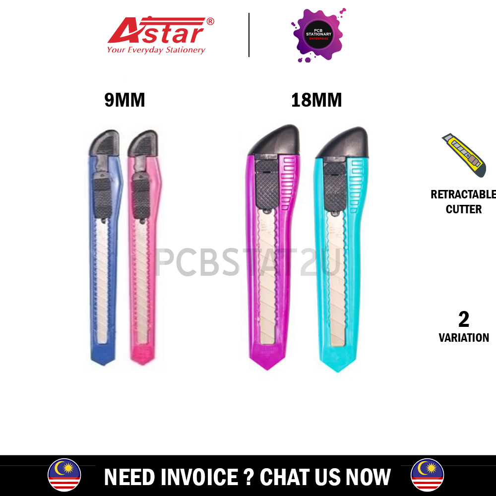 Astar Cutter Knife / Pen Knife Big D802 (1'pc) Pisau Pemotong Snap
