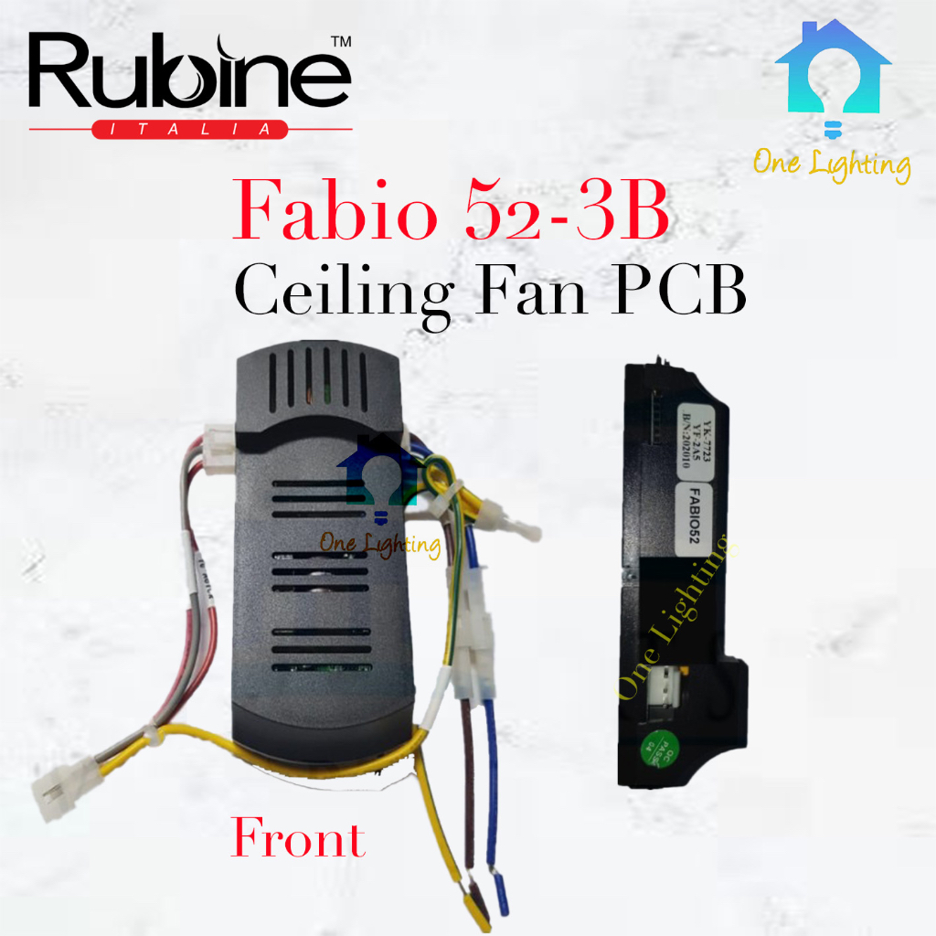 Rubine FABIO SERIES PCB Board / Receiver / Power Board Ceiling Fan ...