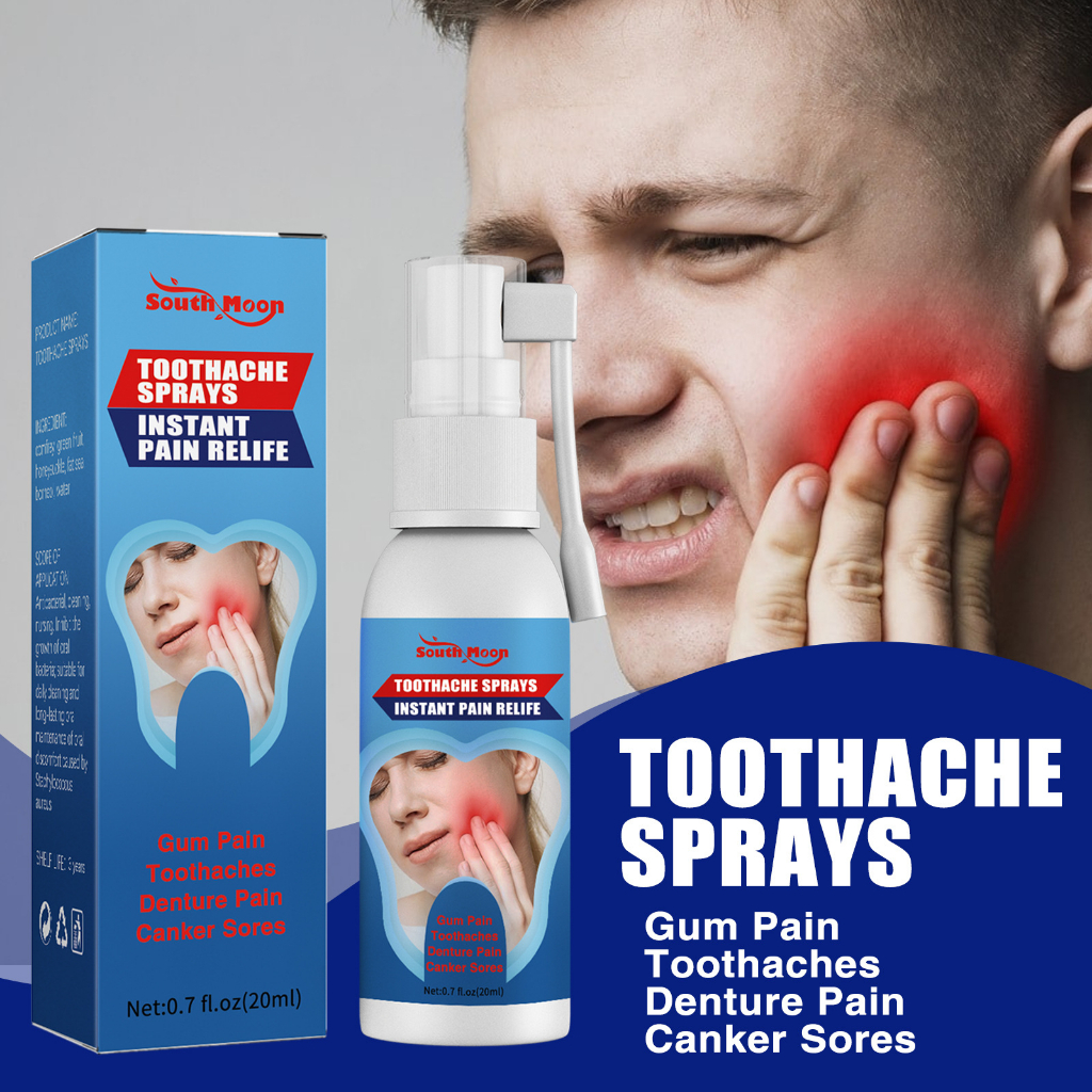 Original Ubat Sakit Gigi Berlubang Toothache Spray Herbal Analgesic Antibacterial Spray Oral