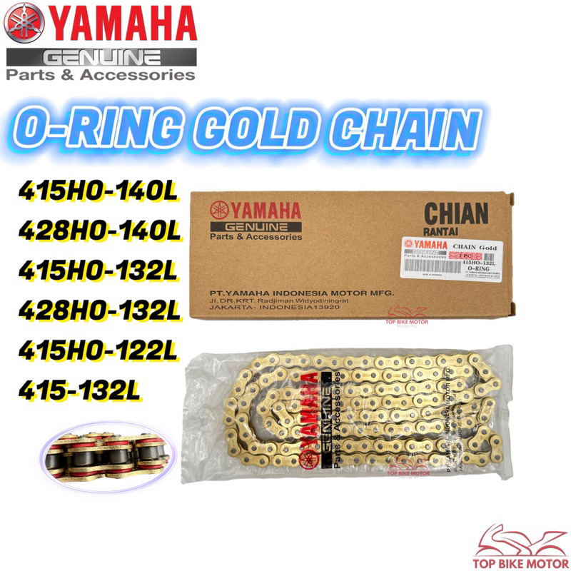 💥LIMITED TIME OFER💥YAMAHA ORING GOLD CHAIN RANTAI 4150140L 415HO132L