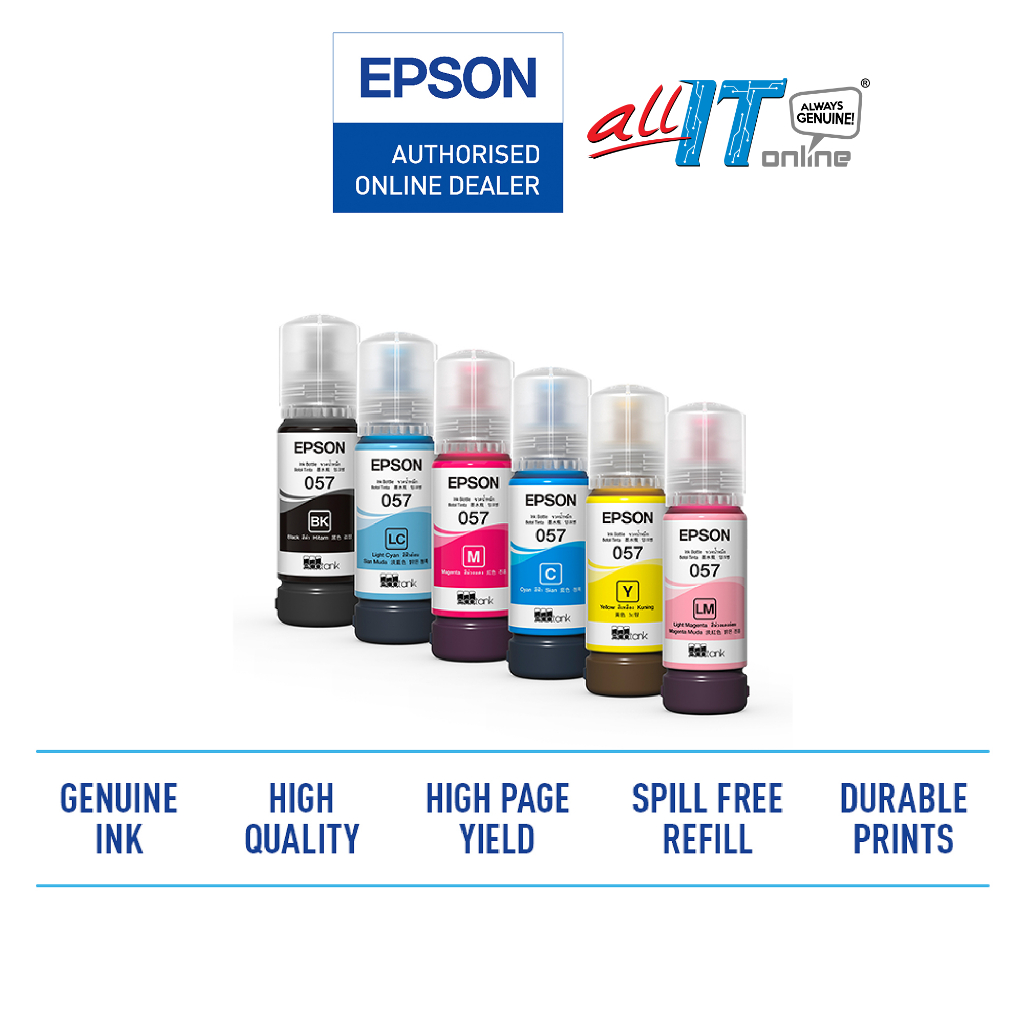 Epson 057 Ink Bottle T057 Epson Ink Bottle 6CL Dye 70ml Ink Bottlle for Epson L8050 Epson L18050