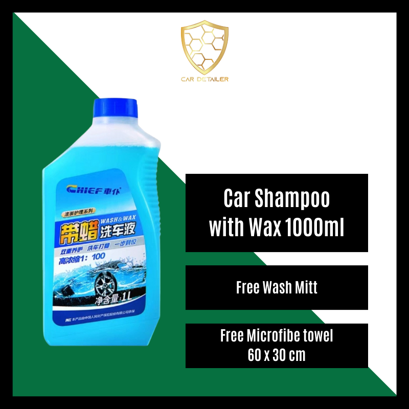 CAR Detailer CHIEF【Car Shampoo With Wax】1000m Car Wash Shampoo