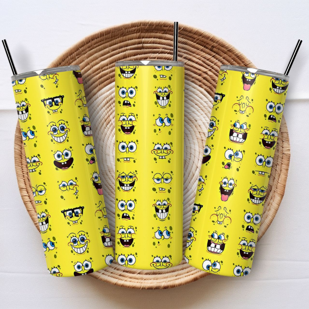 Spongebob Square Pants Cartoon Network Coffee Tumbler Cup Stainless ...