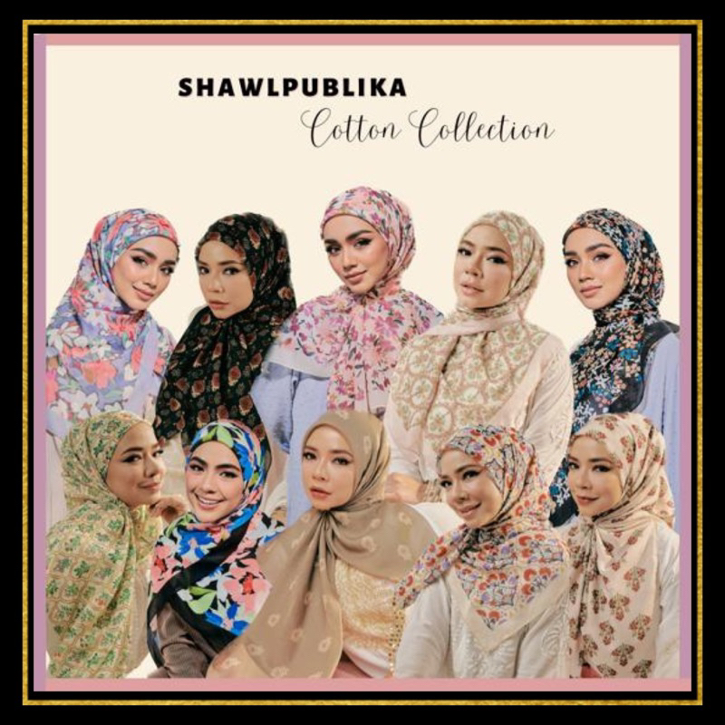SHAWLPUBLIKA BAWAL COTTON (READY STOCK) Shopee Malaysia