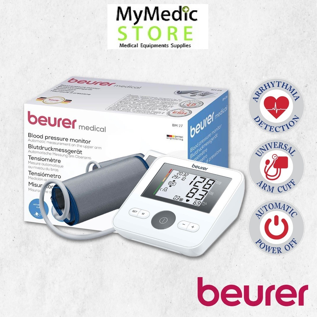 (Original) Beurer Upper Arm Blood Pressure Monitor BM 27 (Warranty 5