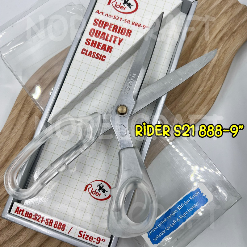 [RIDER S21-888 9”] SUPERIOR LEFT HANDED QUALITY SHEAR CLASSIC SCISSORS ...