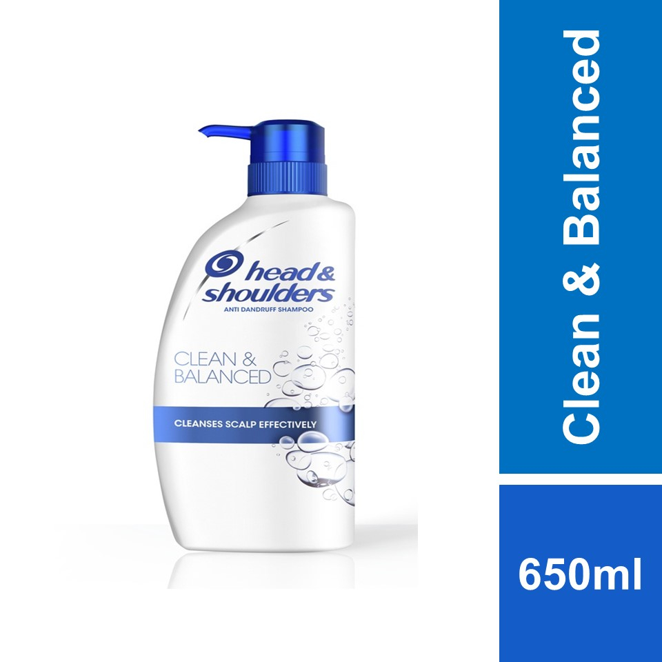 Head & Shoulders Clean & Balanced AntiDandruff Shampoo 650ml Shopee