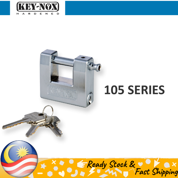 Key-Nox (keynox) Chromium Plated Brass Solid Padlock – 105 Series KX105 ...