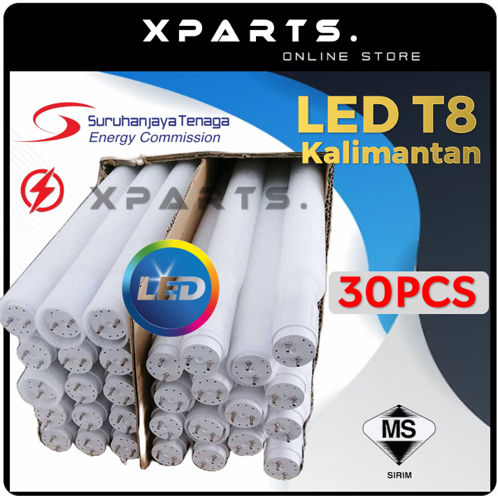 Sirim Led T8 Tube Light 22w 25w 2ft 4ft Lampu Kalimantan Fluorescent