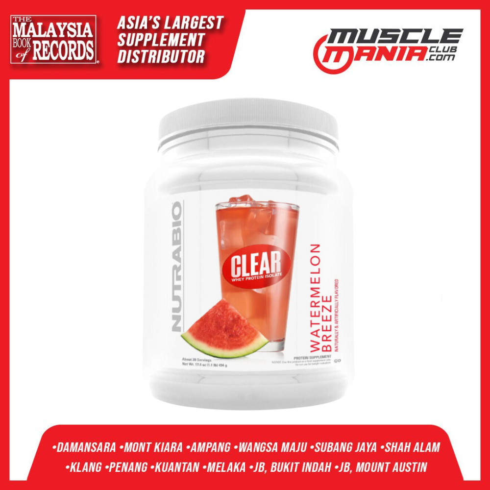 NutraBio Clear Whey Protein Isolate (20 servings) Shopee Malaysia