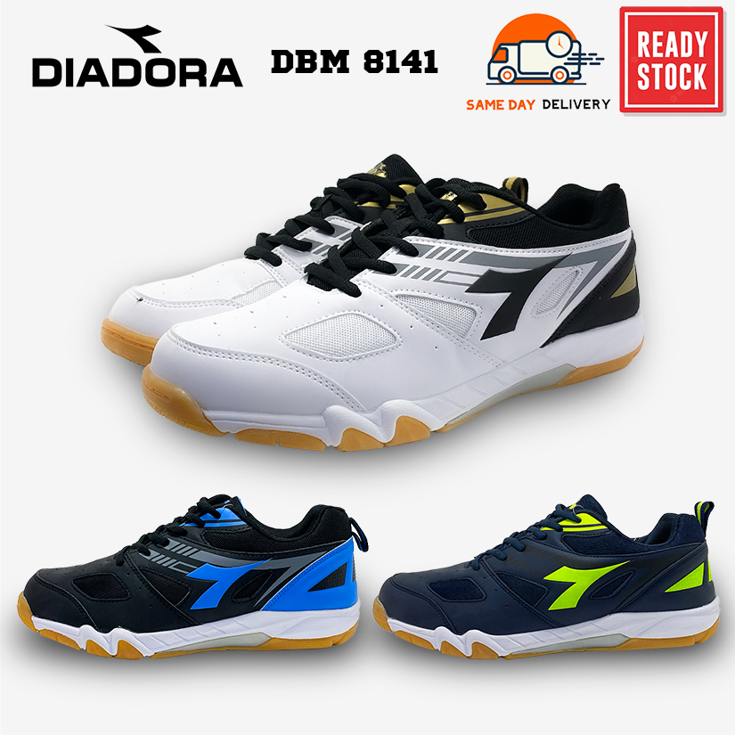 READYSTOCK Diadora DBM 8141 Indoor Court Shoes for Badminton Volleyball Table Tenis Kasut Grip Shopee Malaysia