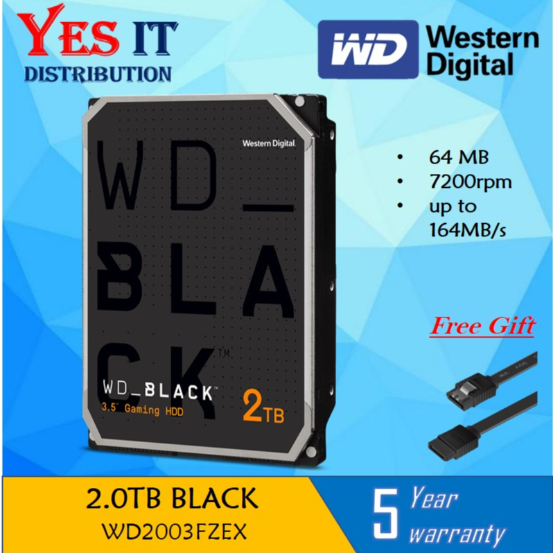 WD Caviar Black 2TB / 4TB / 6TB / 8TB / 10TB 3.5-Inch Gaming Hard Drive ...