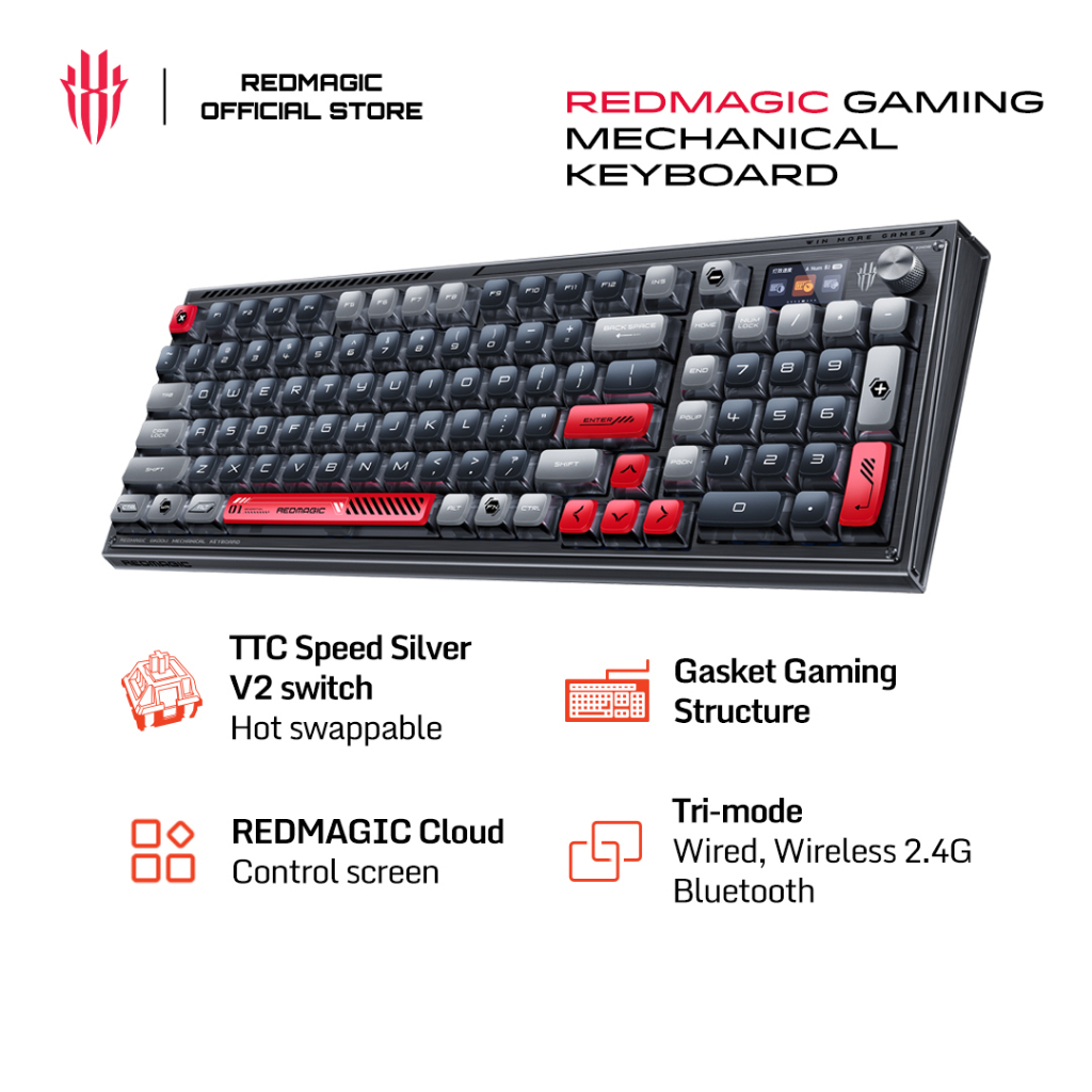 REDMAGIC Gaming Mechanical Keyboard | TTC Speed Silver V2 Switch ...