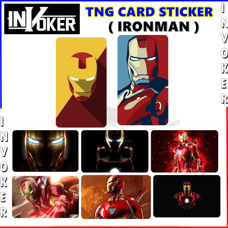 Ironman - Touch n Go Card Sticker Cover (Waterproof, High Quality ...
