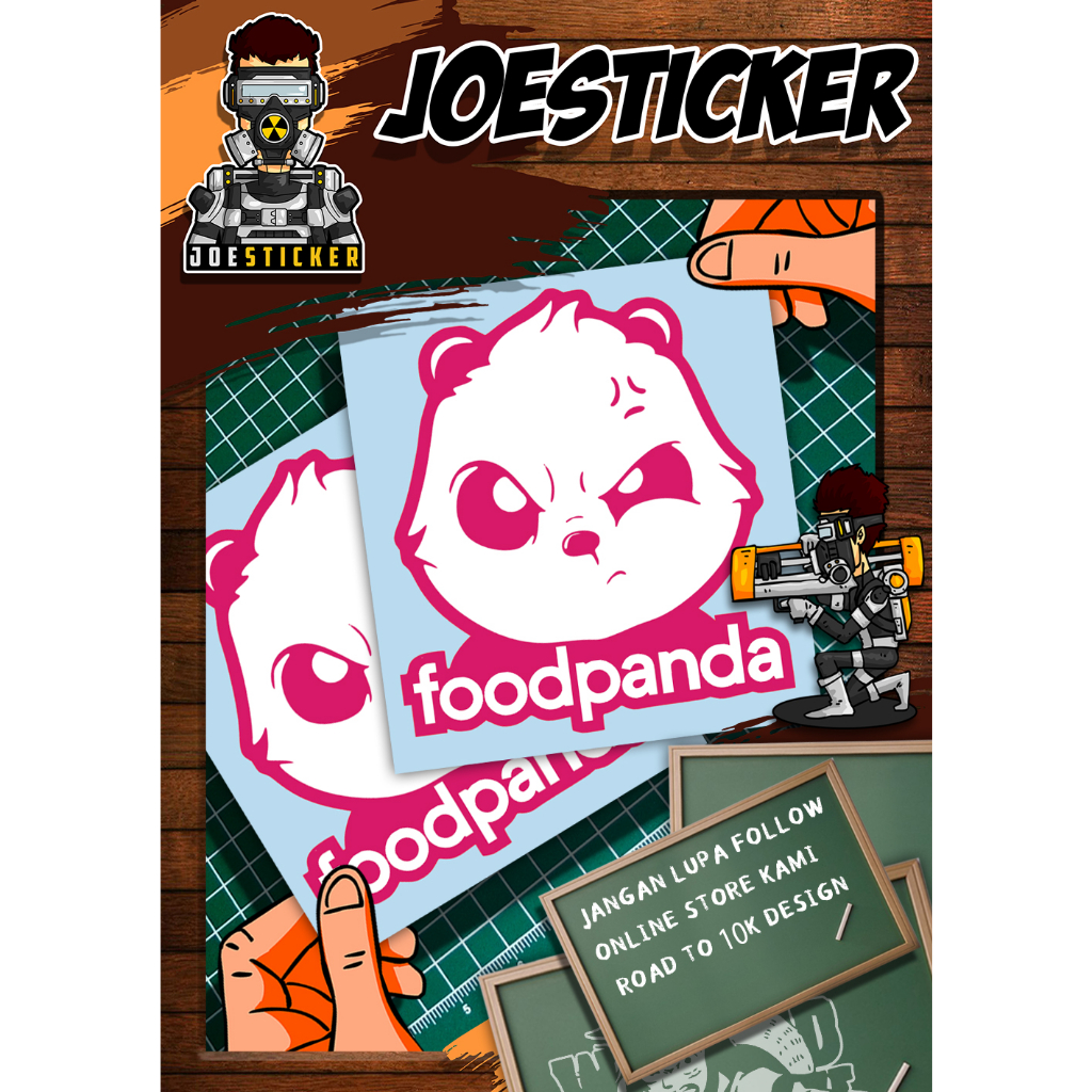 Sticker Cute Foodpanda Ada Pelbagai Pilihan Saiz Sesuai Ditampal Pada