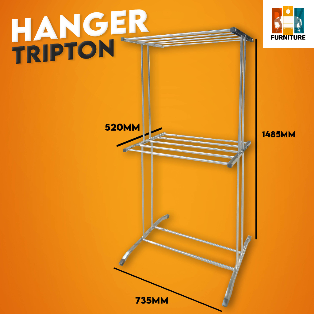 (READY STOCK) Stainless Steel Towel Hanger/ Towel Rack/ Clothes Drying