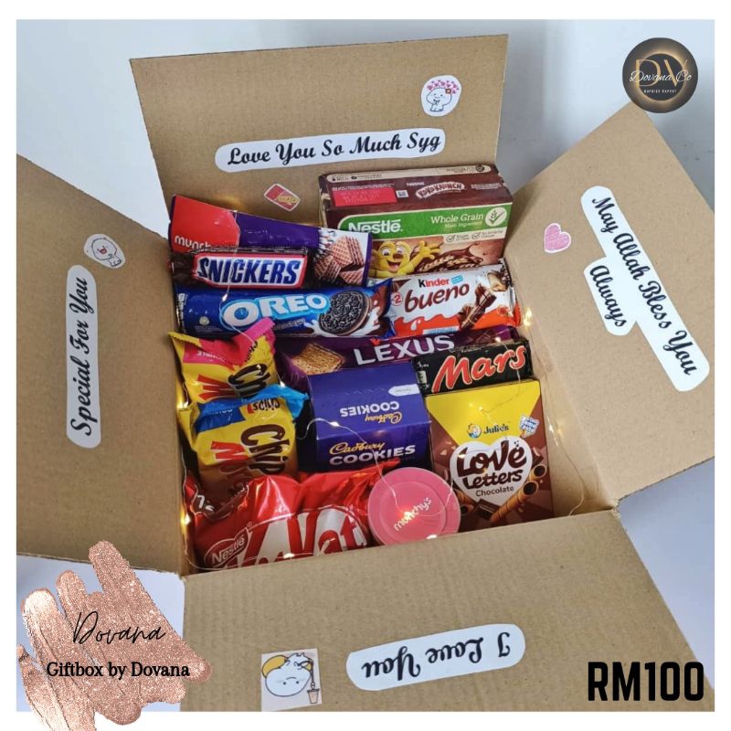GIFT BOX MAKANAN | FOOD BOX SNACK BOX BIRTHDAY HADIAH HARI LAHIR
